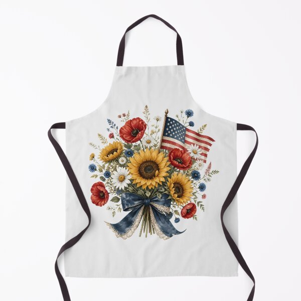 Item preview, Patriotic Sunflower Boho Floral America 250 July 4th designed and sold by VectorJoy.
