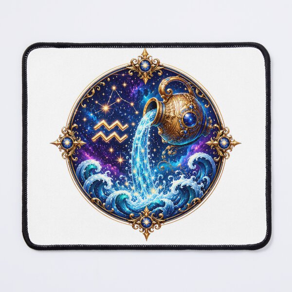 Item preview, Ornate Aquarius Water Bearer designed and sold by syotos-ai.