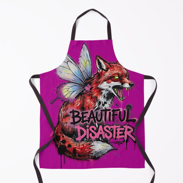 Item preview, Beautiful Disaster Fox | Feral Pink Chaos designed and sold by IronDissident.