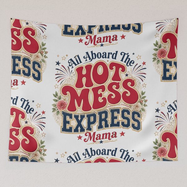 Item preview, Hot Mess Express Funny Mama America 250 July 4th designed and sold by VectorJoy.