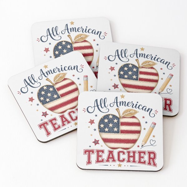 Item preview, All American Teacher Patriotic Apple America 250 designed and sold by VectorJoy.