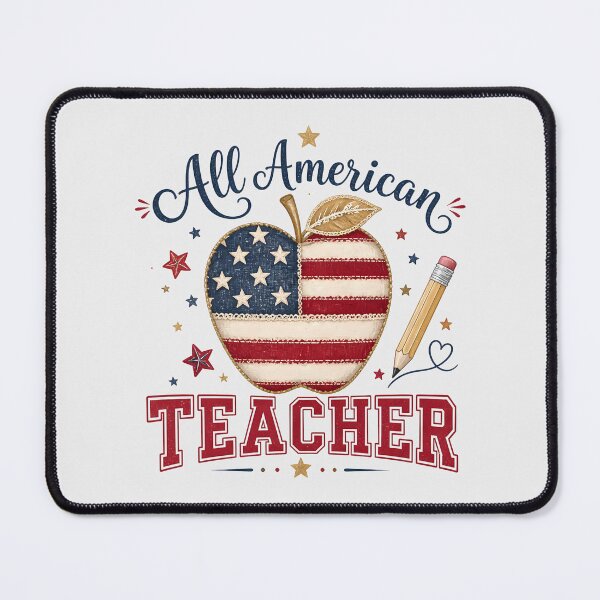 Item preview, All American Teacher Patriotic Apple America 250 designed and sold by VectorJoy.
