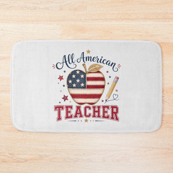 Item preview, All American Teacher Patriotic Apple America 250 designed and sold by VectorJoy.