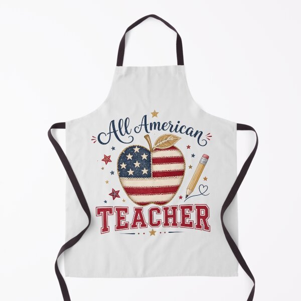 Item preview, All American Teacher Patriotic Apple America 250 designed and sold by VectorJoy.