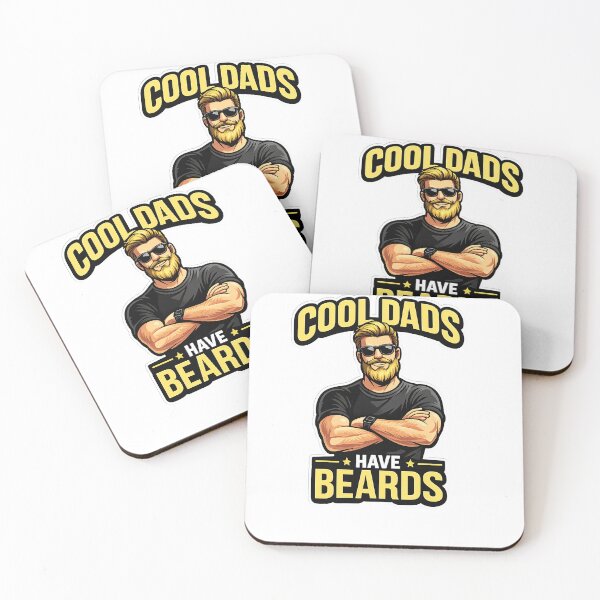 Item preview, Cool Dads Beard Style – Vintage Bearded Father T-Shirt Design designed and sold by nncreator.