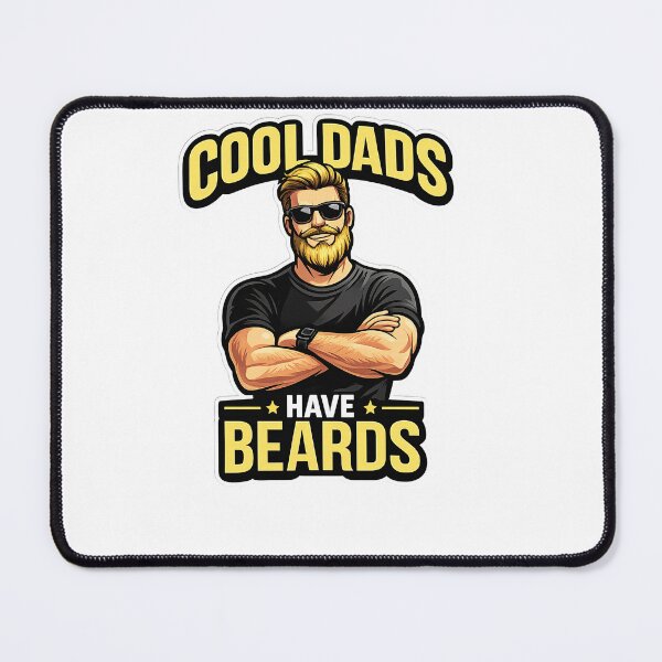 Item preview, Cool Dads Beard Style – Vintage Bearded Father T-Shirt Design designed and sold by nncreator.