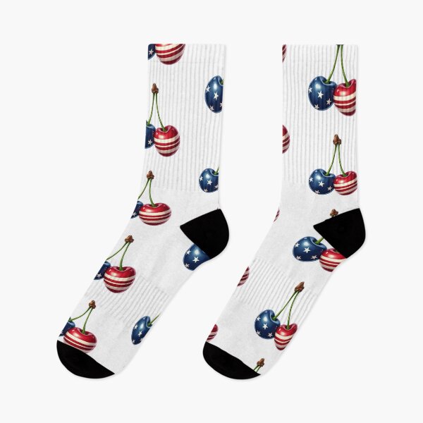 Item preview, Cute Patriotic American Flag Cherries Vintage 4th of July designed and sold by VeloraCrafts.