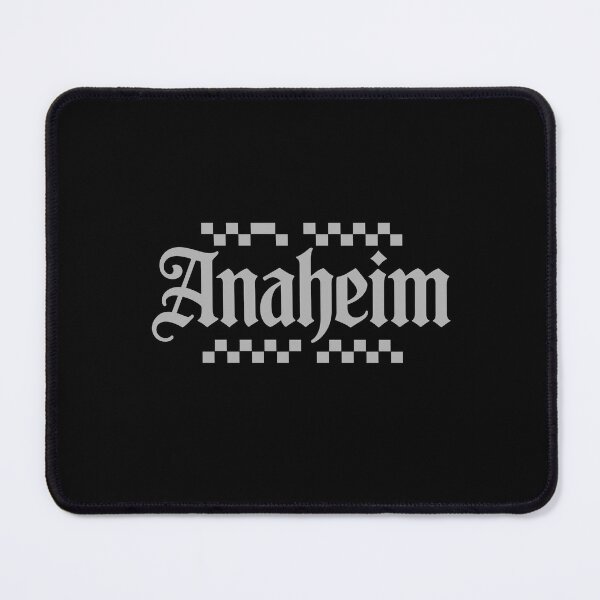 Item preview, Anaheims Old English Pixel Checkered  designed and sold by TailAndKiln.