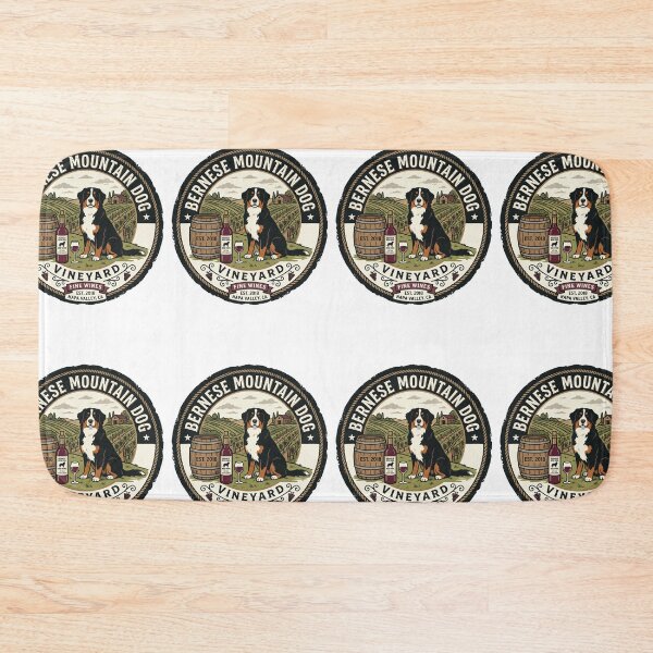 Item preview, Bernese Mountain Dog Vineyard Wine Tasting Sommelier designed and sold by PictoVibe.