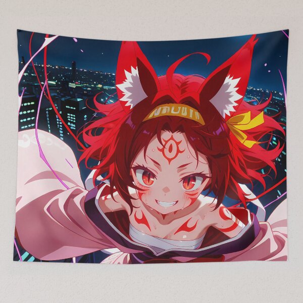 Item preview, Izuna Hatsuse No Game No Life Rooftop Moon Chase Energy designed and sold by MicaheHaffner.