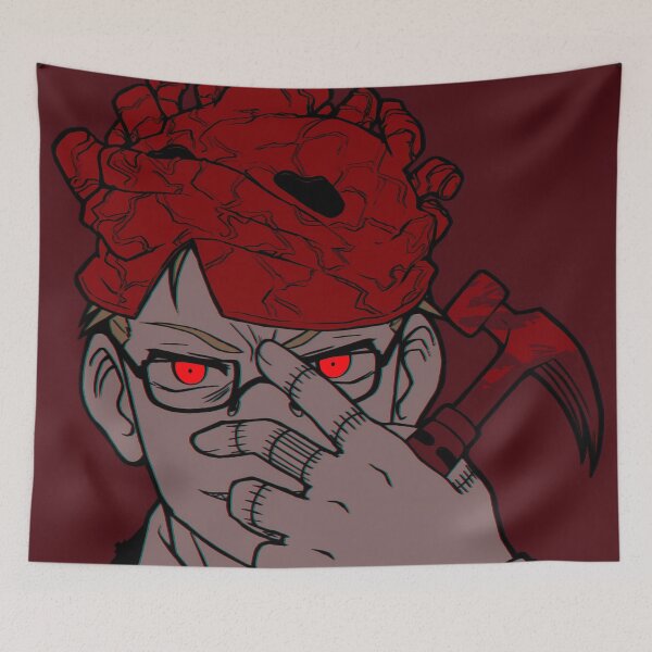 Item preview, Shin Dorohedoro Red Eye Mask Bold Anime Stare designed and sold by MicaheHaffner.
