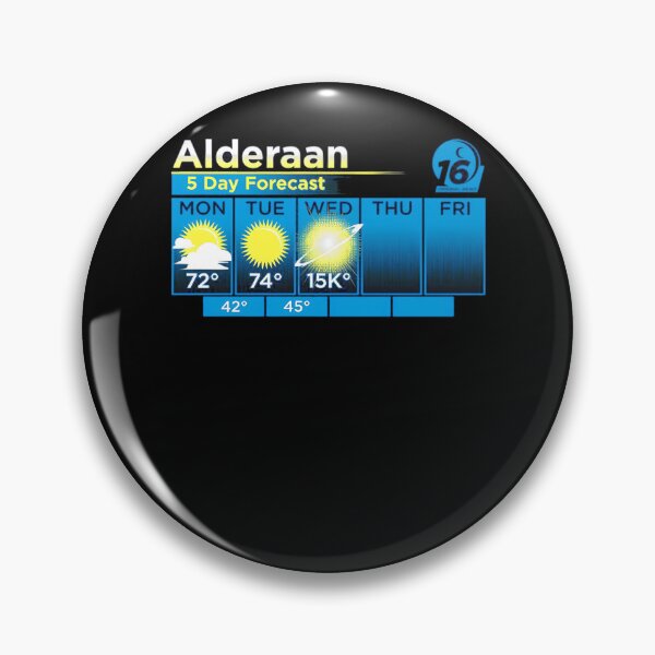 Item preview, Alderaan Imperial News Weather designed and sold by Thomas Pinnell.