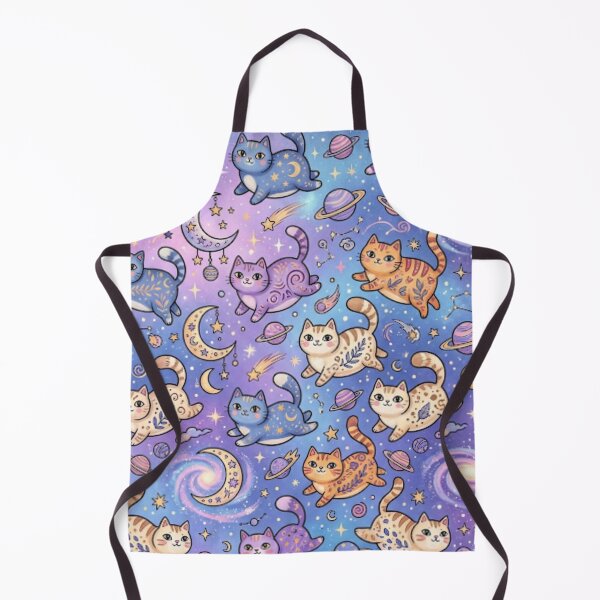 Item preview, Cute Cosmic Cat Galaxy Pattern designed and sold by Iampoji.