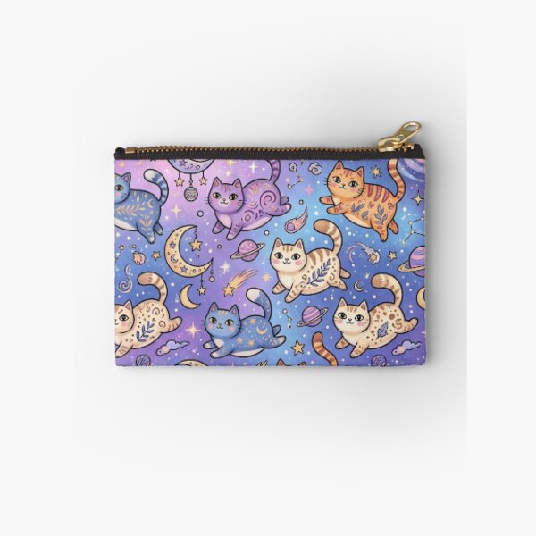 Item preview, Cute Cosmic Cat Galaxy Pattern designed and sold by Iampoji.