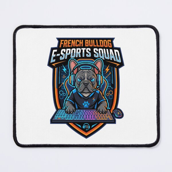 Item preview, French Bulldog E-Sports Squad Funny Gaming Gamer Dog designed and sold by PictoVibe.