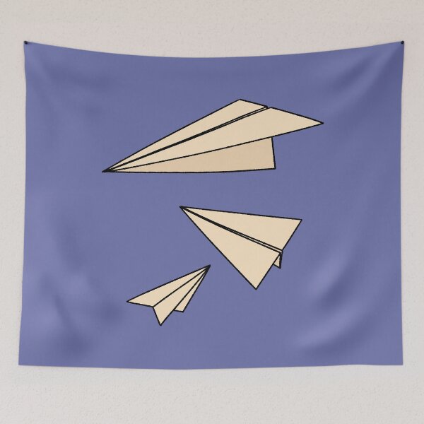 Item preview, Three Beige Paper Airplanes Illustration designed and sold by ubborn.