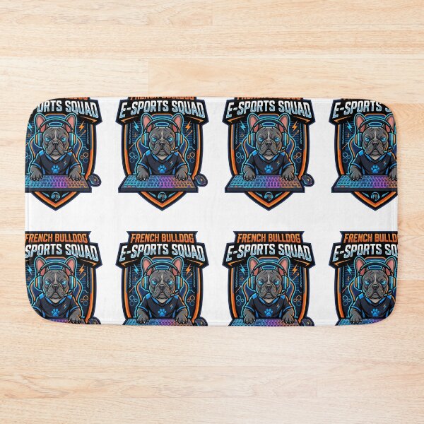 Item preview, French Bulldog E-Sports Squad Funny Gaming Gamer Dog designed and sold by PictoVibe.