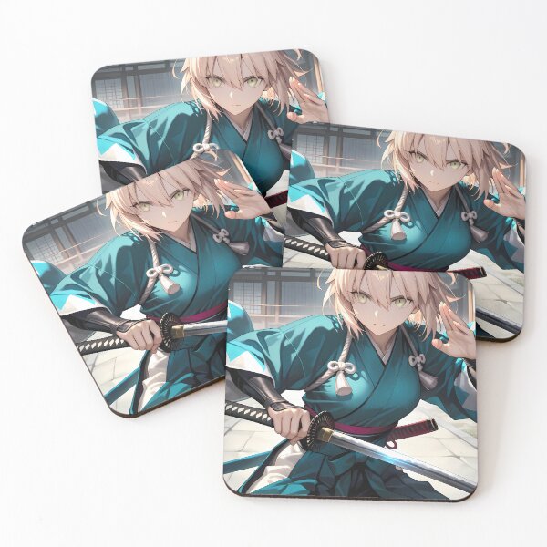 Item preview, Okita Souji Fate Grand Order Azure Warrior Courtyard Stance designed and sold by MicaheHaffner.