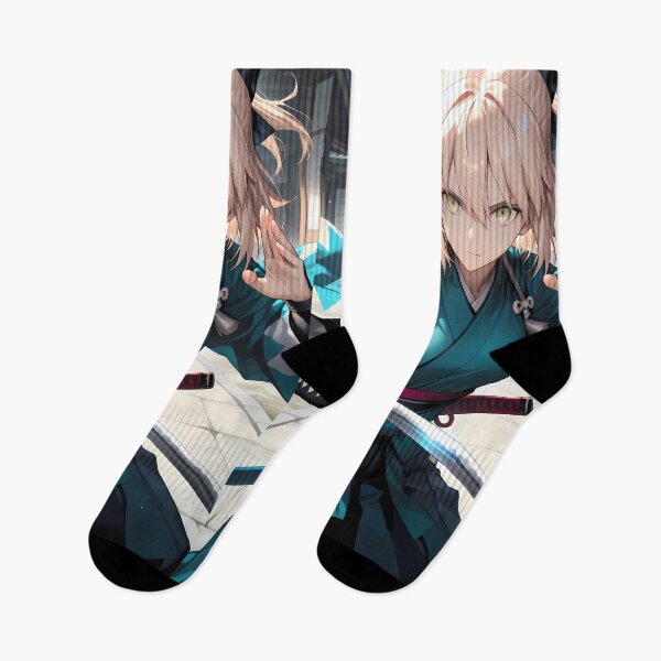 Item preview, Okita Souji Fate Grand Order Azure Warrior Courtyard Stance designed and sold by MicaheHaffner.