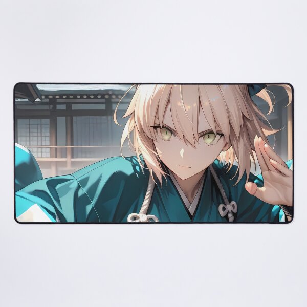 Item preview, Okita Souji Fate Grand Order Azure Warrior Courtyard Stance designed and sold by MicaheHaffner.