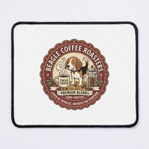 Item preview, Beagle Coffee Roasters Cafe Barista Espresso Dog designed and sold by PictoVibe.