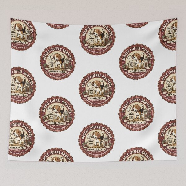 Item preview, Beagle Coffee Roasters Cafe Barista Espresso Dog designed and sold by PictoVibe.