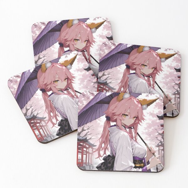 Item preview, Tamamo no Mae Fate Grand Order Sakura Shrine Parasol designed and sold by MicaheHaffner.