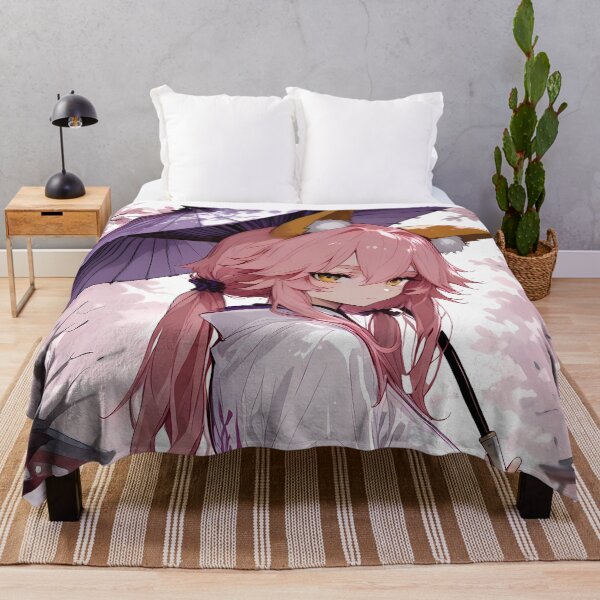 Item preview, Tamamo no Mae Fate Grand Order Sakura Shrine Parasol designed and sold by MicaheHaffner.