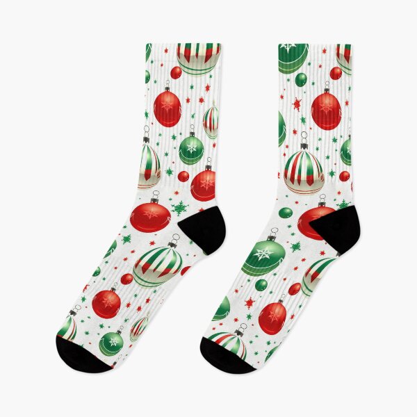 Item preview, Christmas Tree Red And Green Ornaments Holiday Pattern designed and sold by DEC02.