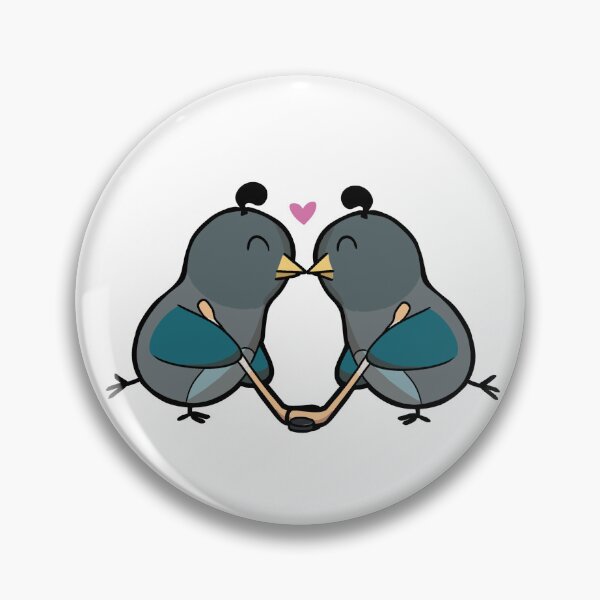 Item preview, Quail Hockey Lovebirds designed and sold by maggikarp.