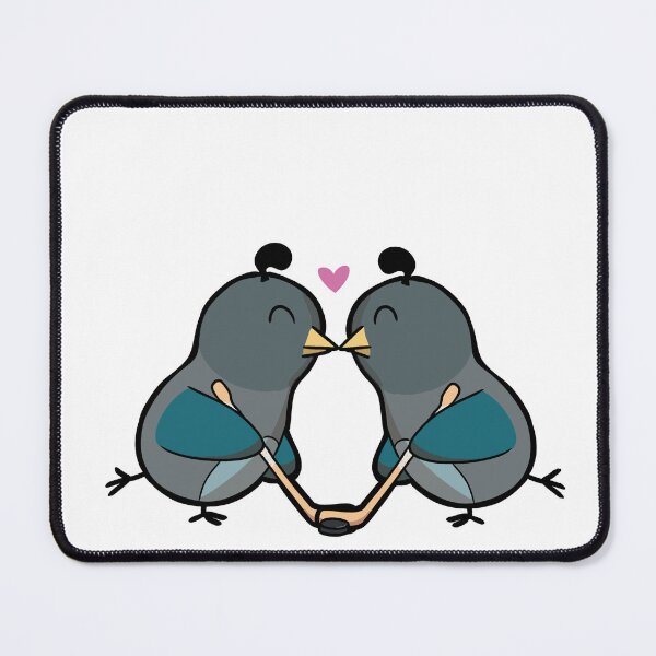 Item preview, Quail Hockey Lovebirds designed and sold by maggikarp.