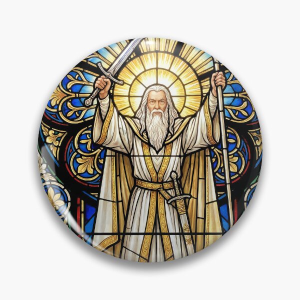 Item preview, Lord of the Rings Gandalf Stained Glass designed and sold by Senpaiwaves.