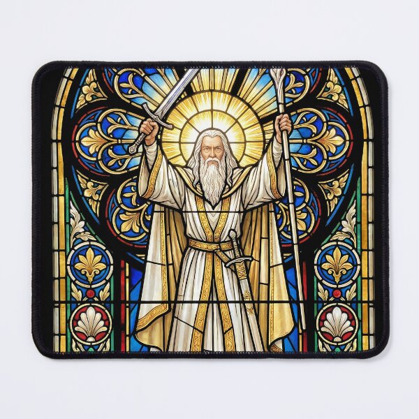 Item preview, Lord of the Rings Gandalf Stained Glass designed and sold by Senpaiwaves.