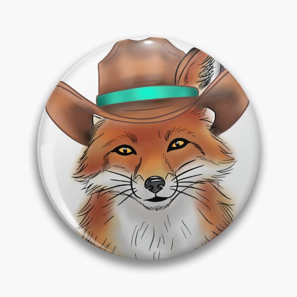 Item preview, Rent’s Due Cowboy Fox | Funny Hen House Sticker, Shirt & Print - Light Colorful Version designed and sold by Ink & Kind Studio.