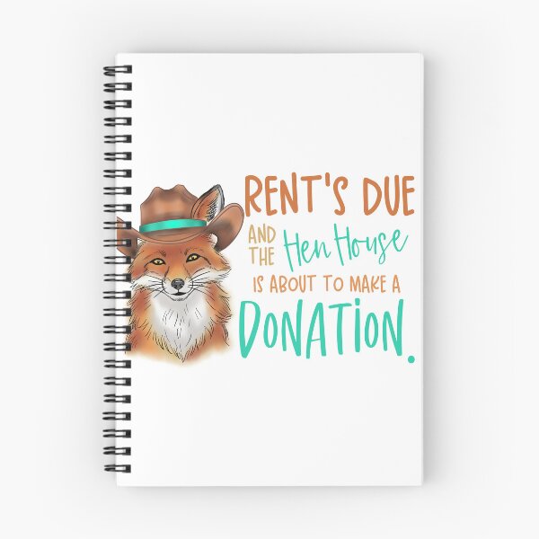 Item preview, Rent’s Due Cowboy Fox | Funny Hen House Sticker, Shirt & Print - Light Colorful Version designed and sold by therealkbyers.