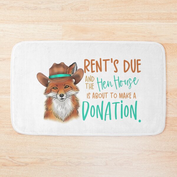 Item preview, Rent’s Due Cowboy Fox | Funny Hen House Sticker, Shirt & Print - Light Colorful Version designed and sold by Ink & Kind Studio.