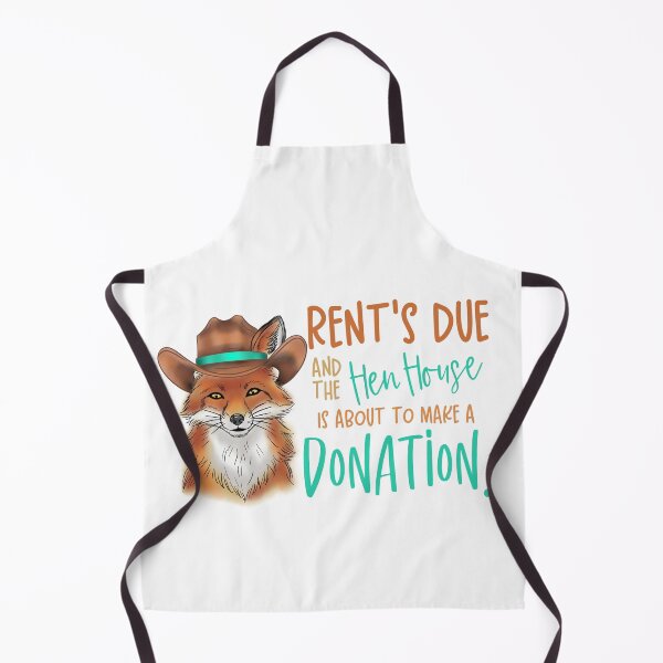 Item preview, Rent’s Due Cowboy Fox | Funny Hen House Sticker, Shirt & Print - Light Colorful Version designed and sold by Ink & Kind Studio.