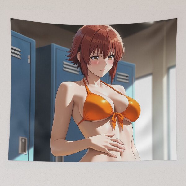 Item preview, Chisa Kotegawa Grand Blue Orange Locker Room Quiet Summer designed and sold by justnickthings.