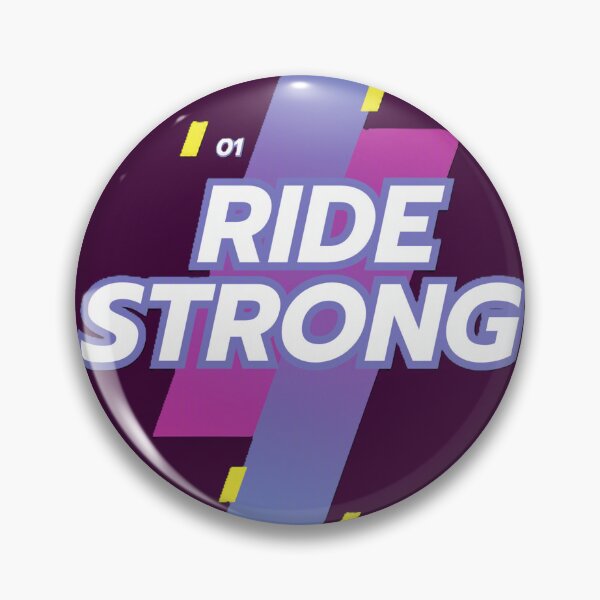 Item preview, Ride Strong 01 Retro Neon Fitness and Cycling Graphic designed and sold by GeoandHome.