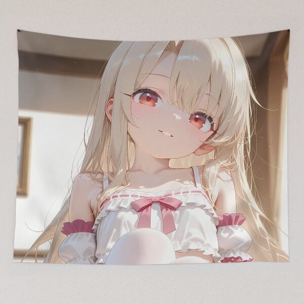 Item preview, Illyasviel Einzbern Fate Stay Night Pink Frill Cozy Room designed and sold by justnickthings.