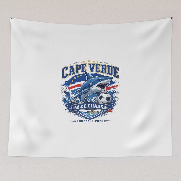 Item preview, Cape Verde Football Blue Sharks designed and sold by Streetshop79.