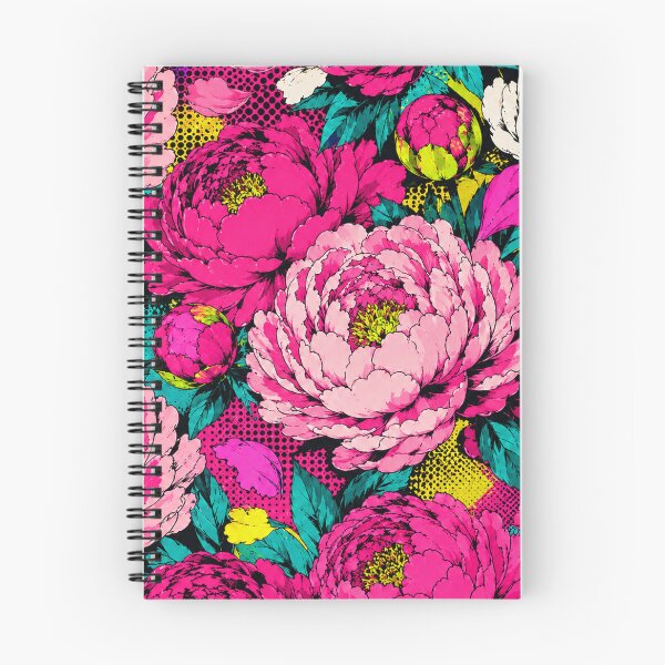 Item preview, Colorful Pop Art Summer Peony Floral Print designed and sold by BeJolley.