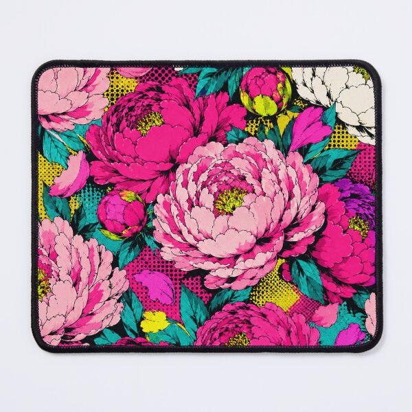 Item preview, Colorful Pop Art Summer Peony Floral Print designed and sold by BeJolley.