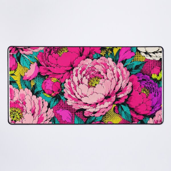 Item preview, Colorful Pop Art Summer Peony Floral Print designed and sold by BeJolley.