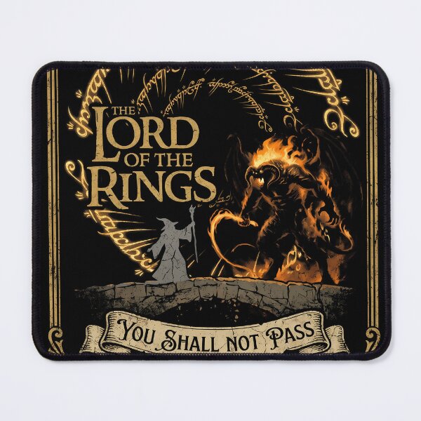 Item preview, Lord of the Rings You Shall Not Pass Balrog Poster designed and sold by Senpaiwaves.