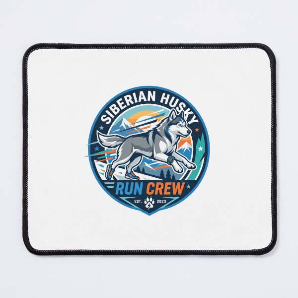 Item preview, Siberian Husky Run Crew Marathon Running Fitness Dog designed and sold by PictoVibe.