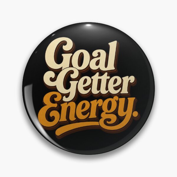 Item preview, Goal Getter Energy. | Retro Motivational Typography Design designed and sold by Irene Catchmind.