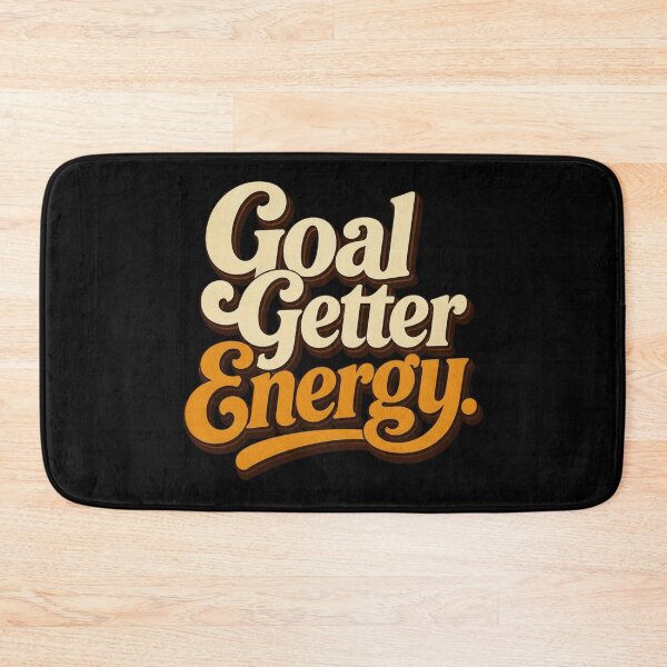 Item preview, Goal Getter Energy. | Retro Motivational Typography Design designed and sold by Irene Catchmind.