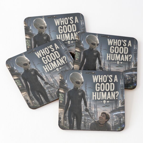 Item preview, Who's a Good Human? designed and sold by UFOh Yeah!.