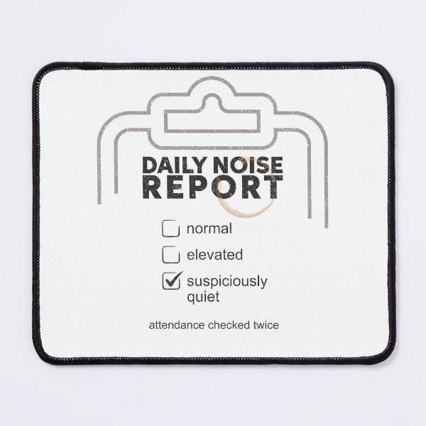 Item preview, Daily Noise Assessment Funny Daycare Teacher Design Black Version designed and sold by The Sticky Clipboard.